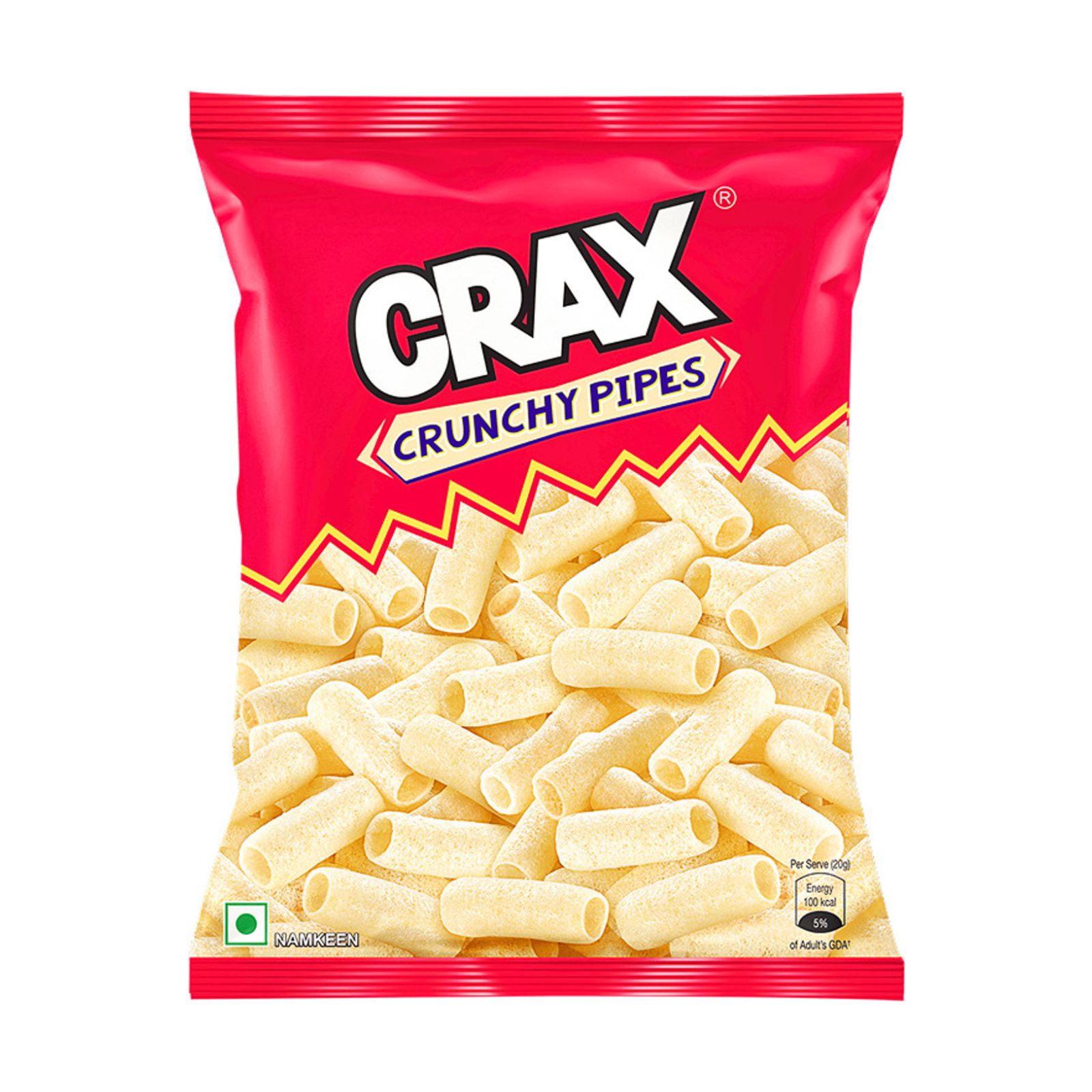 Crax Crunchy Pipes Salted Puffs Snacks 73g
