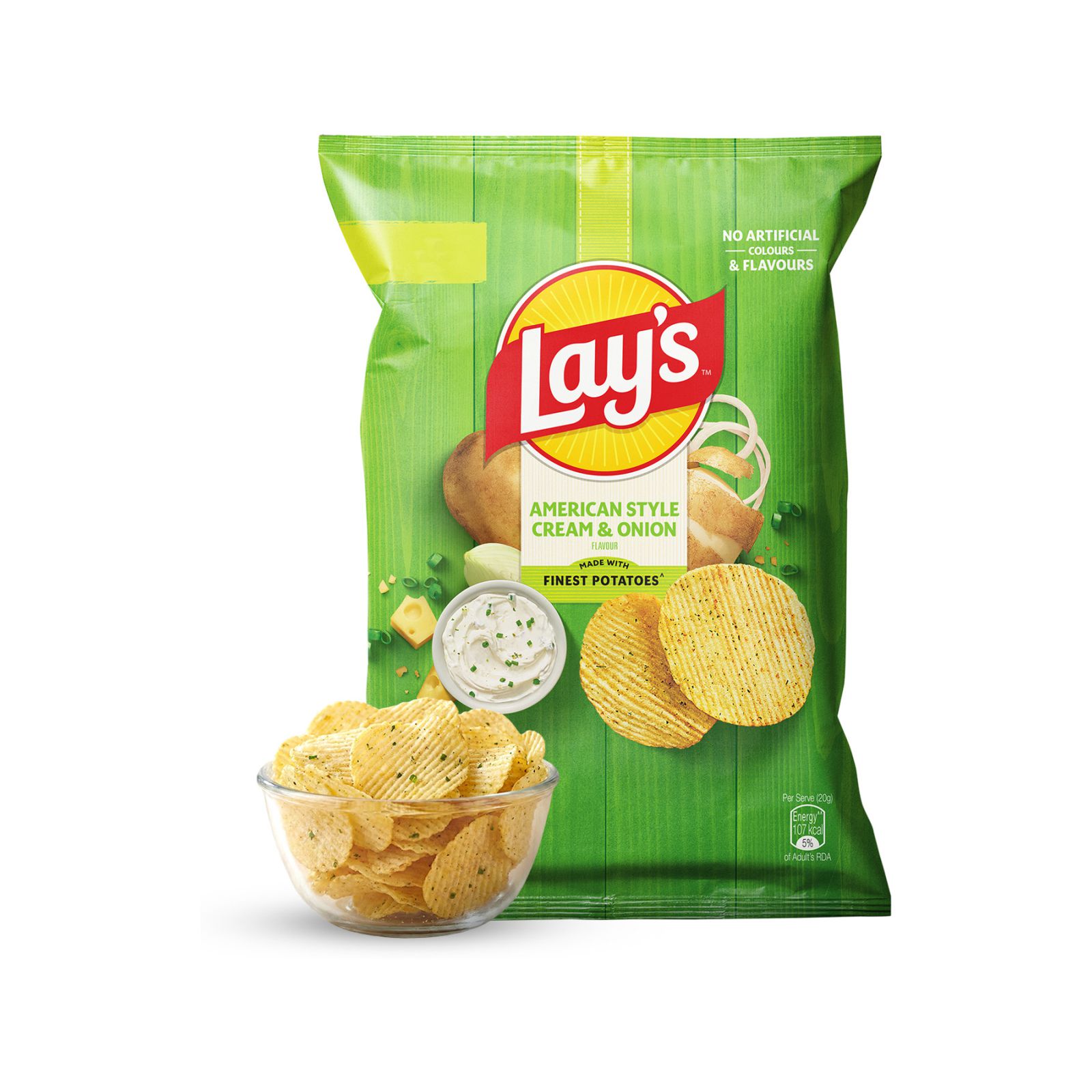 Lay's American Style Cream & Onion Potato Chips 58g