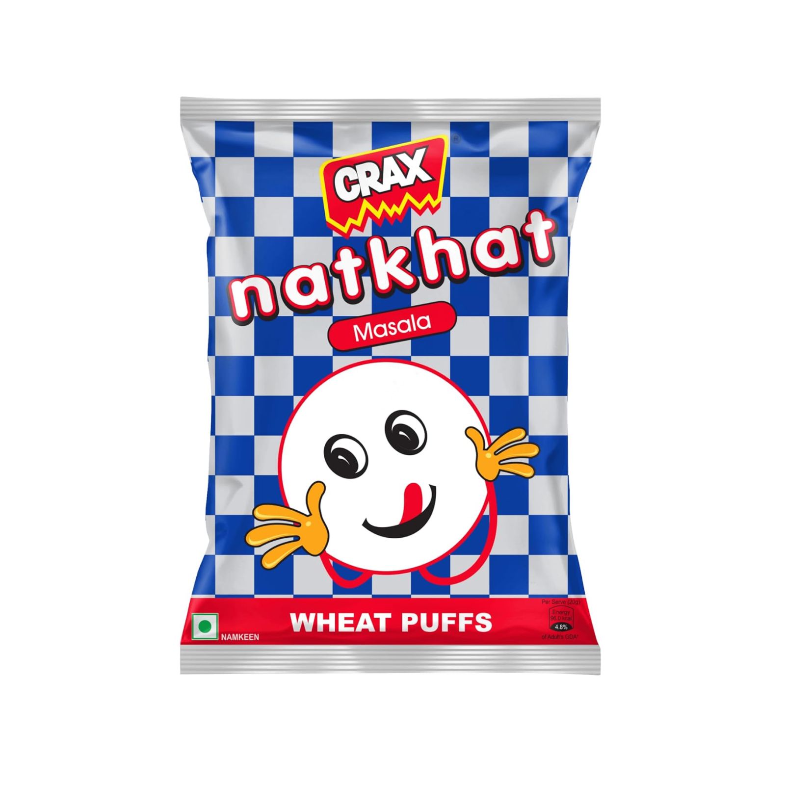 Crax Natkhat Masala Wheat Puffs Snacks 88g